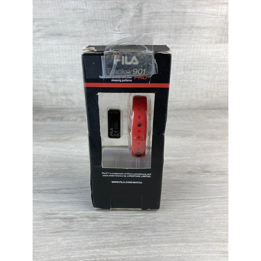 Fila Tracker 901 Pro Activity & Sleep Pattern Monitor, Adjustable Wristband -Red